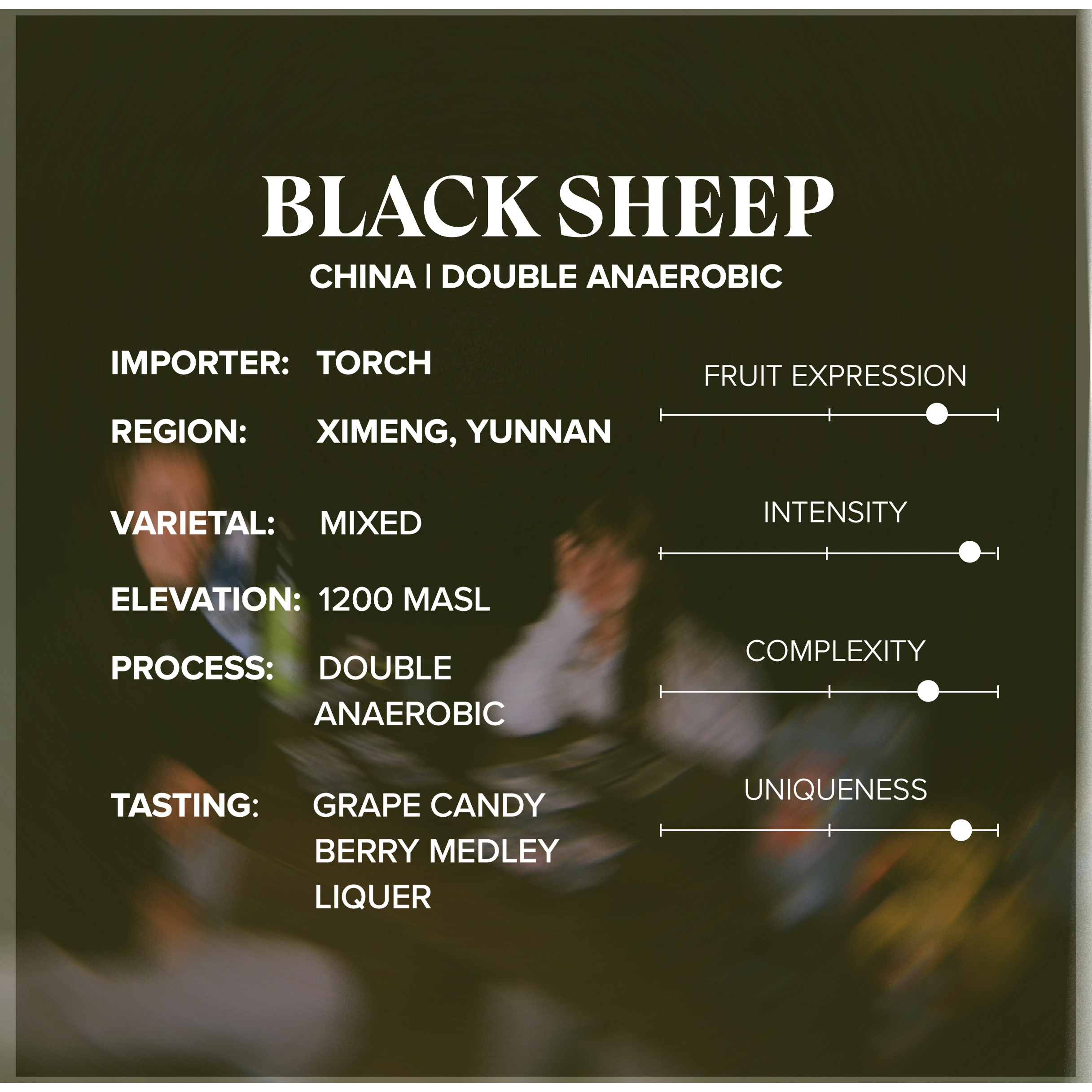 China • Black Sheep Double Anaerobic